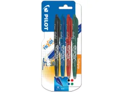 Rollerpen Pilot Frixion Ball 0.7mm BL-FR7 Medium punt 4 stuks Assorti