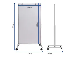 Mobiel Whiteboard MAULpro Easy2move 100x180cm - 8