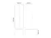 locker met bank,voor scheiding van kleding,HxBxD 2120x600x815mm,2vak