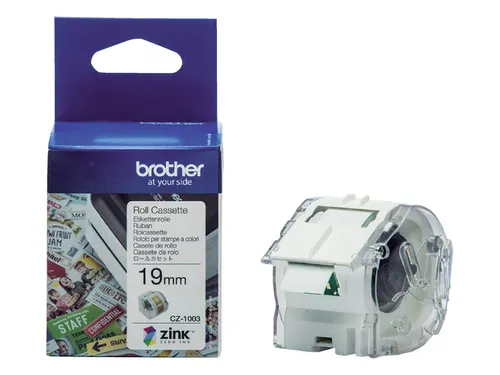 Labeletiket Brother CZ-1003 19mmX5m kleur opdruk