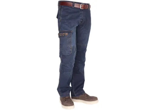 Crosshatch Toolbox FR/AST jeans, denim blauw, maat 33/34, per stuk