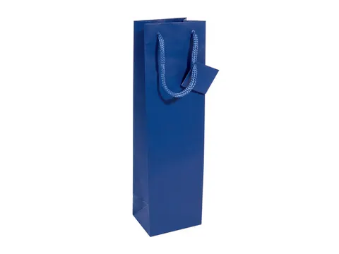 Cadeautas Sigel fles, ultramarijn blauw