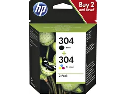 HP 304 Inktcartridge Zwart + Kleur Voordeelpak 3JB05AE
