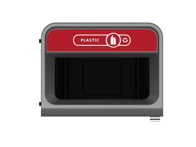 Configure Recyclingstation Plastic EN 125 Liter Antraciet Rood