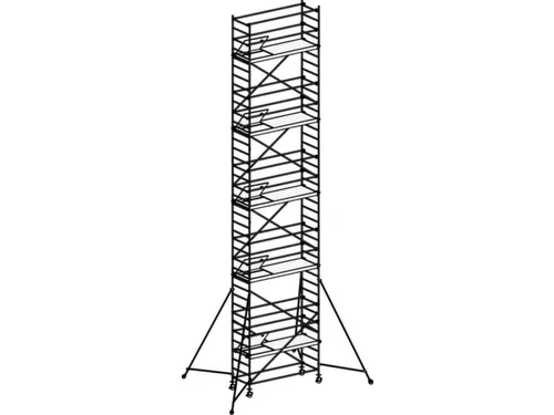 rolsteiger,reik H 11,4m,steiger H 10,64m,5platform(s),m. luik
