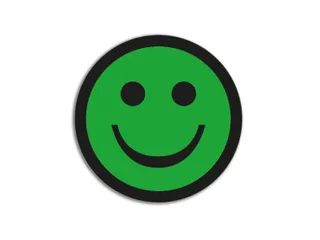 Impressiemagneetfolie Face Groen Ø50mm x 0,85mm - 2