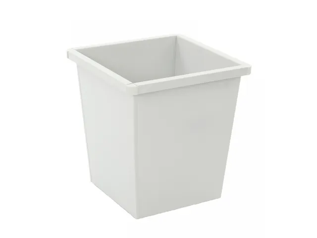 Vierkant Tapse Papierbak 27 Liter Grijs