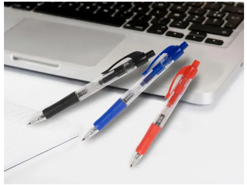 Balpen Retractable Medium Punt Rood