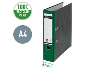 Ordner Leitz 1080 A4 80mm groen gewolkt 100% gerecycled karton - 3