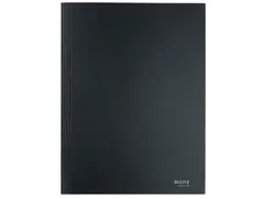 Recycle elastomap met 3 kleppen uit karton A4 zwart