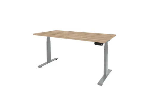 Dextro Plus Zit-sta Bureau Elektrisch 120x80 honey castello 25mm alu