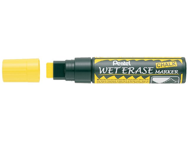 Viltstift Pentel Smw56 Wet Erase Blok 8-16mm geel | ViltstiftenShop.nl