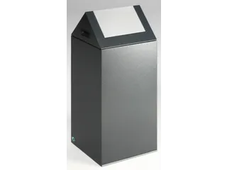 Afvalverzamelaar Zelfblussend 60 Liter 800X320X320Mm Klemring Zilver - 1
