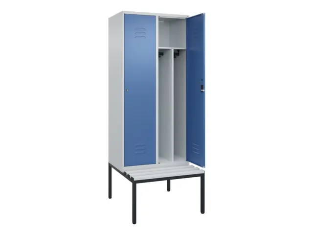 locker voor scheiding van kleding,HxBxD 2120x800x815mm,2vak