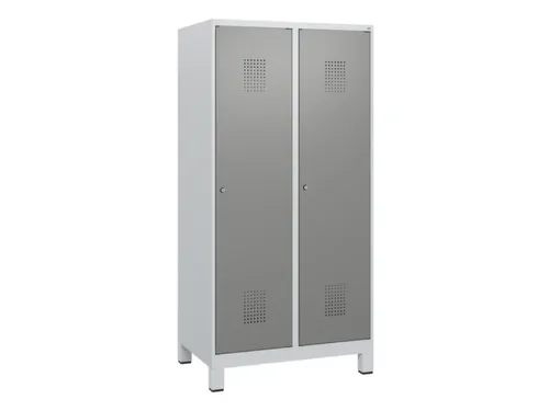 schoollocker,HxBxD 1630x800x500mm,2vak,vak B 400mm,cil.-slot,voeten