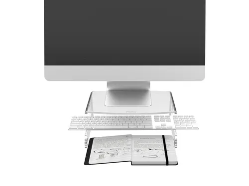 LCD Monitorverhoger VH 550 transparant acryl
