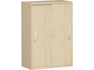 schuifdeurkast,HxBxD 1150x800x430mm,decor romp wit,decor front noten - 2