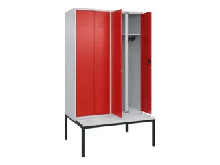 locker voor scheiding van kleding,HxBxD 2120x1200x815mm,4vak - 2