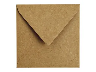 Envelop Papicolor 140x140mm Kraft bruin Gegomd - 2