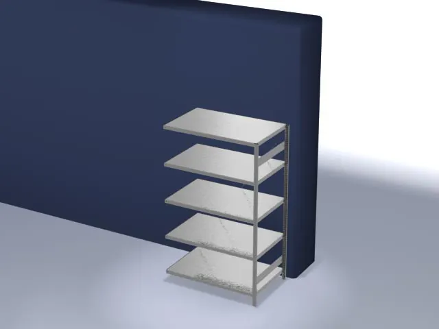 systeemstelling,aanbouwveld,HxBxD 2000x1310x835mm,vakl. 330kg