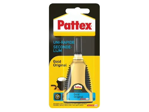Secondelijm Pattex Gold original tube 3gram op blister