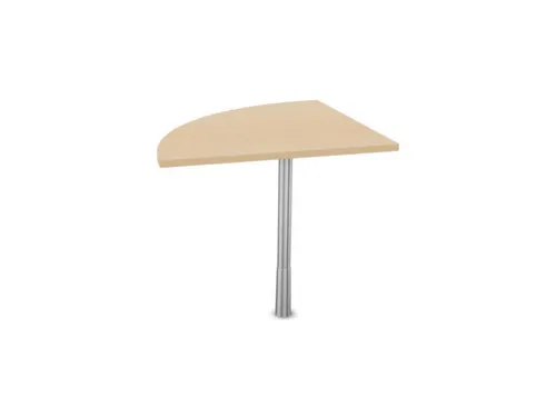 koppelelement voor bureau,90 °,HxBxD 720-840x800x800mm,rond,NE-esdoor