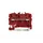 2-Draads Doorgangsklemmenblok 2,5Mm², Rood