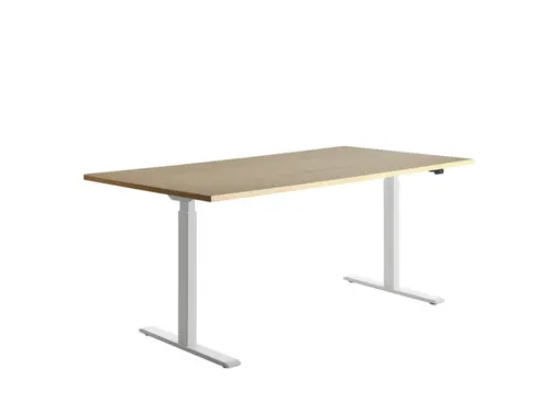 Elektrisch ihv bureau,HxBxD 700-1200x1800x800mm,blad esdoorn