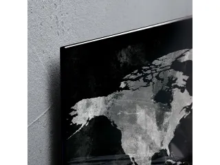 Glasmagneetbord Sigel Artverum 91x46cm Wereldkaart - 5