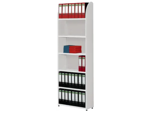 Basisveld Hxbxd 2250X820X325Mm 6Legborden 1Zijpaneel M. Achterwand Wit