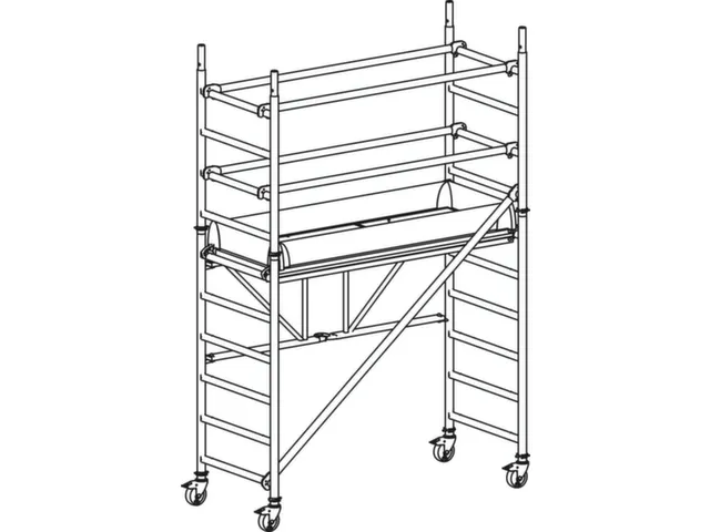 rolsteiger,reik H 3,57m,steiger H 2,8m,1platform(s),m. doorgang