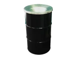 Afvalbak Binbin Met Vlamvertragend Deksel 120 Liter Zwart