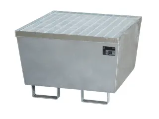Opvangbak 1x 200l 215l Vuurverzinkt 545x 800x 800mm Rooster - 1