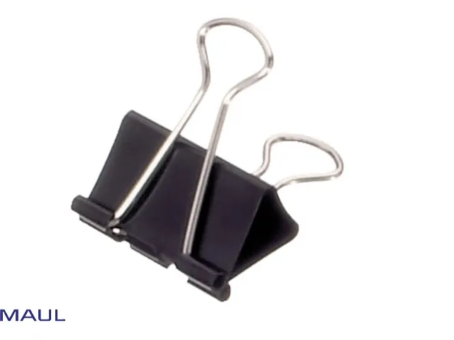 Papierklem MAUL 213 Foldback 32mm capaciteit 13mm zwart