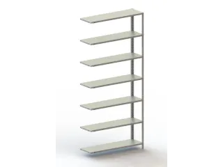 magazijnstelling,aanbouwveld,HxBxD 2200x1002x304mm,vaklast 80kg - 1
