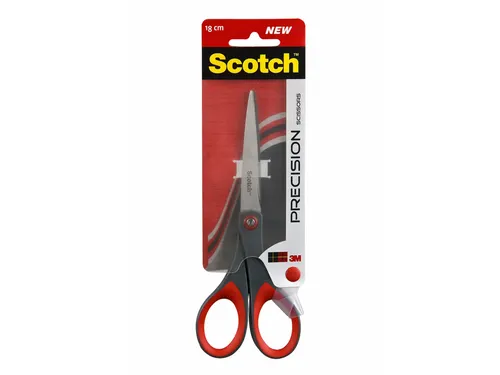Schaar Scotch 18cm precision rood blister