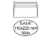 Envelop Akte Venster C5/6 114x229mm Venster Rechts Zelfklevend