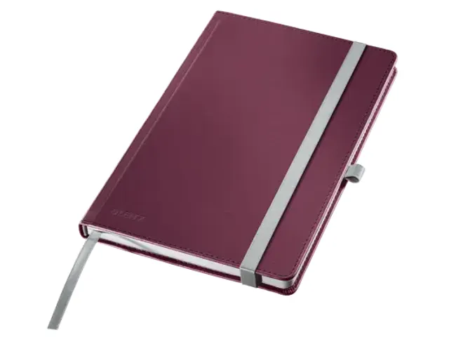 Notitieboek Leitz Style A5 lijn 160 pagina's rood