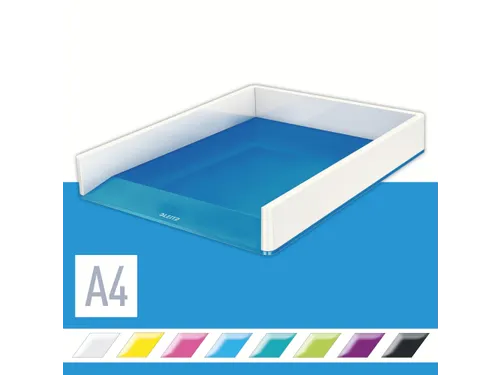 Brievenbak Leitz WOW wit/blauw C4 A4+