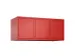 opzetkast,v. locker,3vak.,vak B 400mm,HxBxD 500x1200x500mm
