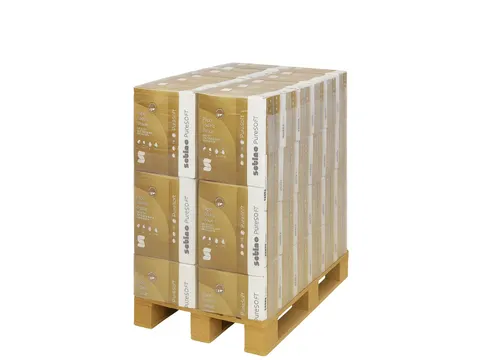 Handdoek PureSoft PT2 W-vouw 2-laags 277520 25x120vel naturel Pallet