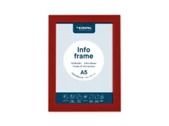 Europel Infokader Zelfklevend A5 2 stuks/Rood