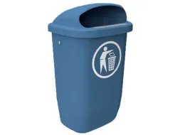 Buitenafvalbak DIN-PK 50 Liter Blauw