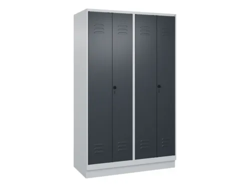 locker voor scheiding van kleding,HxBxD 1950x1200x500mm,4vak