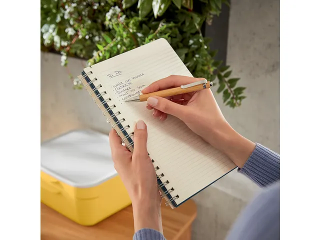 Notitieboek Leitz Cosy B5 lijn spiraal grijs