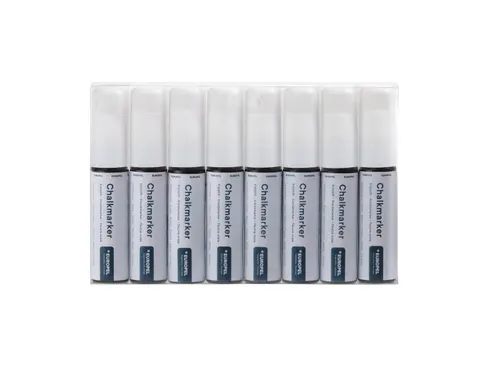 Krijtstift Europel 15mm wit etui 8 stuks