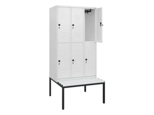 Dubbeldekse dekenkist,HxBxD 1950x900x815mm,3x2vak.,vak B 300mm