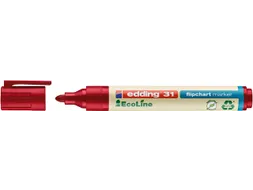 Viltstift edding 31 EcoLine voor flipover rond 1.5-3mm rood