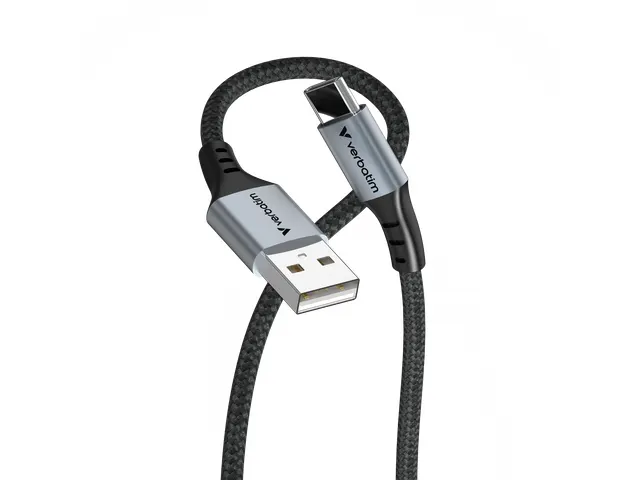 S+C Usb-A/USB-C Kabel zwart 18W 31843 480Mbps 1.20m