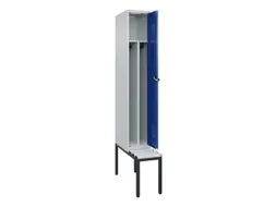 locker met bank,voor scheiding van kleding,HxBxD 2120x300x815mm,1vak